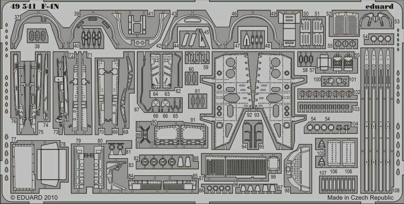 

Фототравление Eduard 49541 F-4N S.A. 1/48