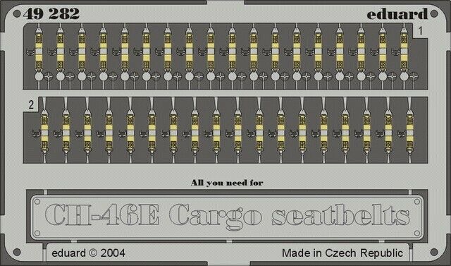 

Фототравление Eduard 49282 CH-46E/D ремни безопасности cargo type 1/48, Цветной