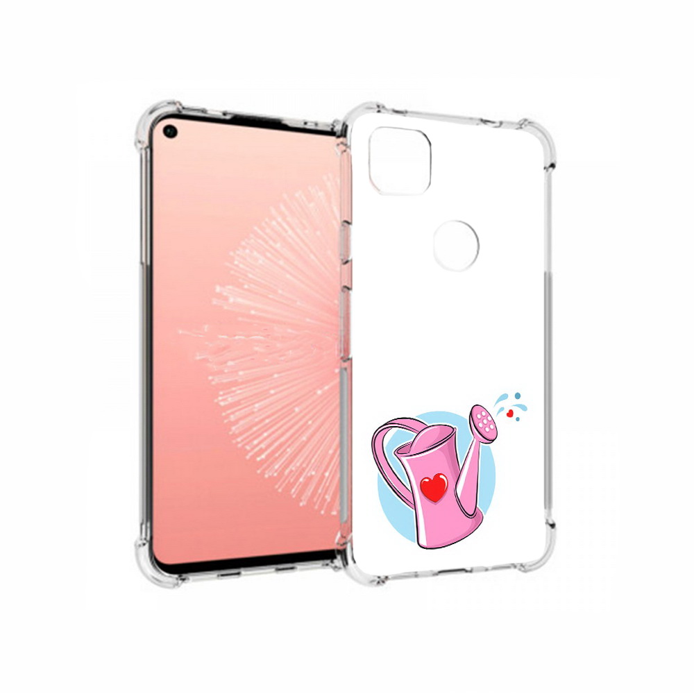 

Чехол MyPads Tocco для Google Pixel 4A Лейка любви 14 февраля, Прозрачный, Tocco