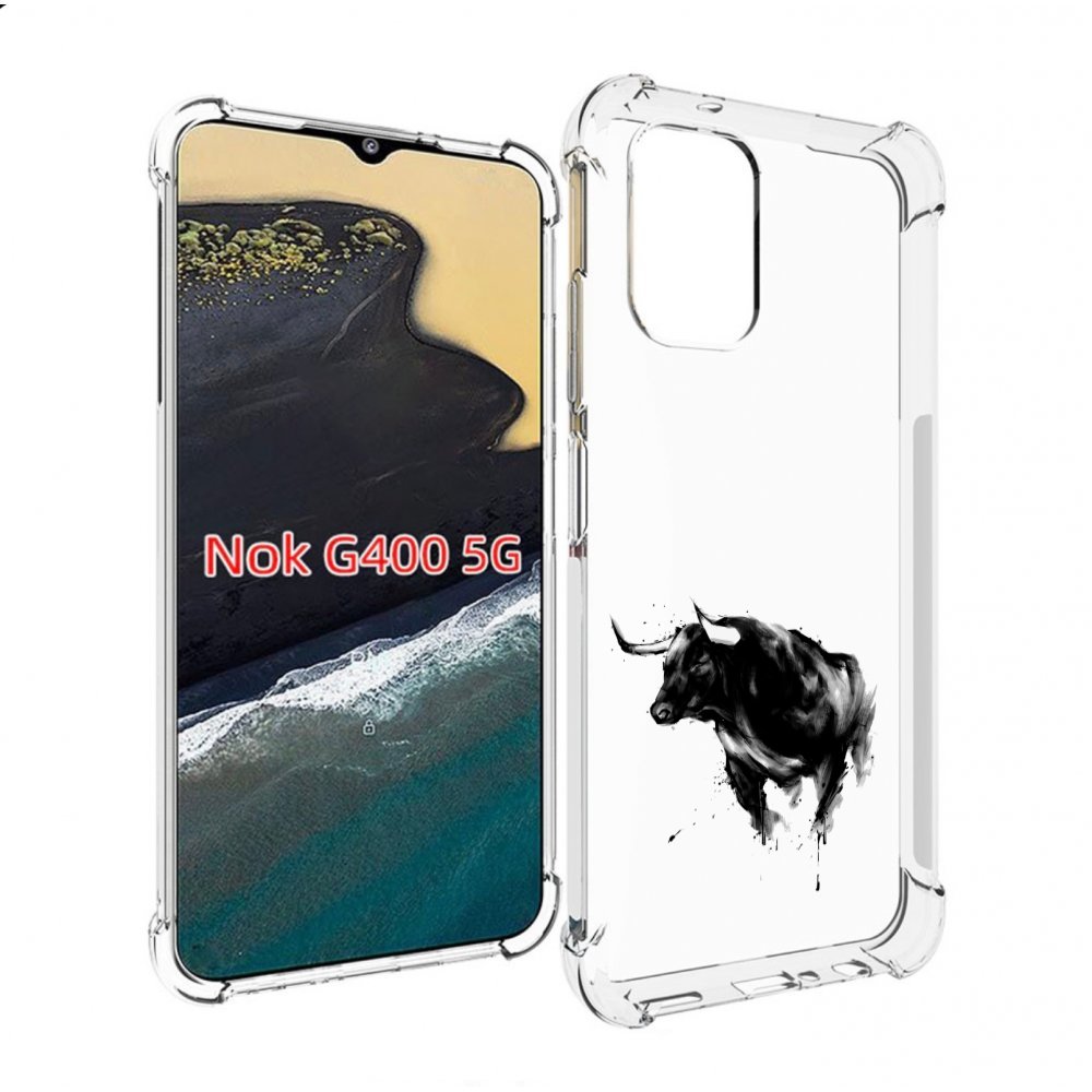 

Чехол MyPads бык для Nokia G400 5G, Прозрачный, Tocco