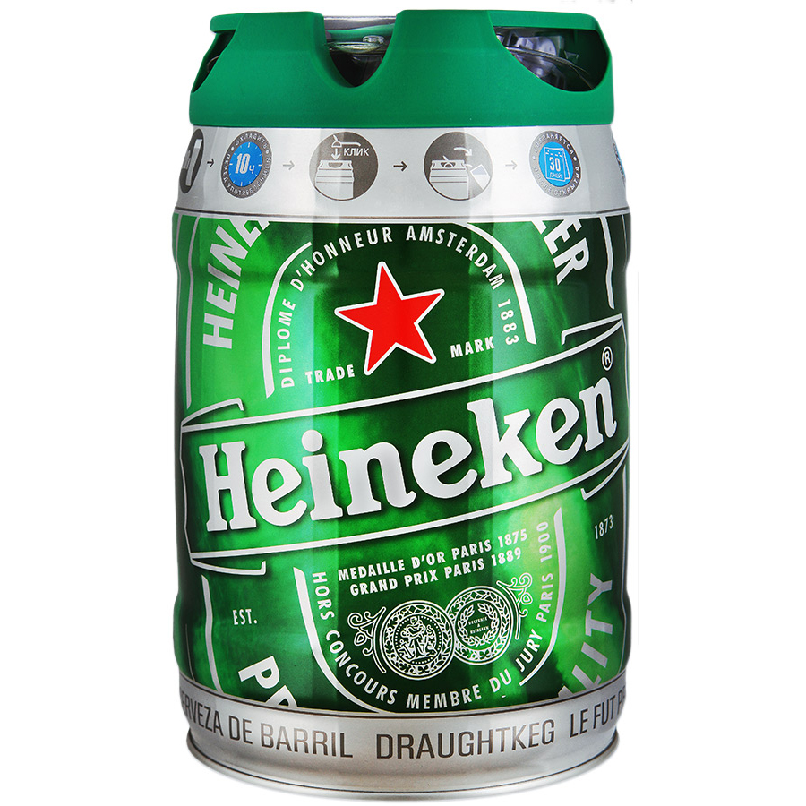 

Пиво Хейнекен светлое алк. 4,8% кега 5л