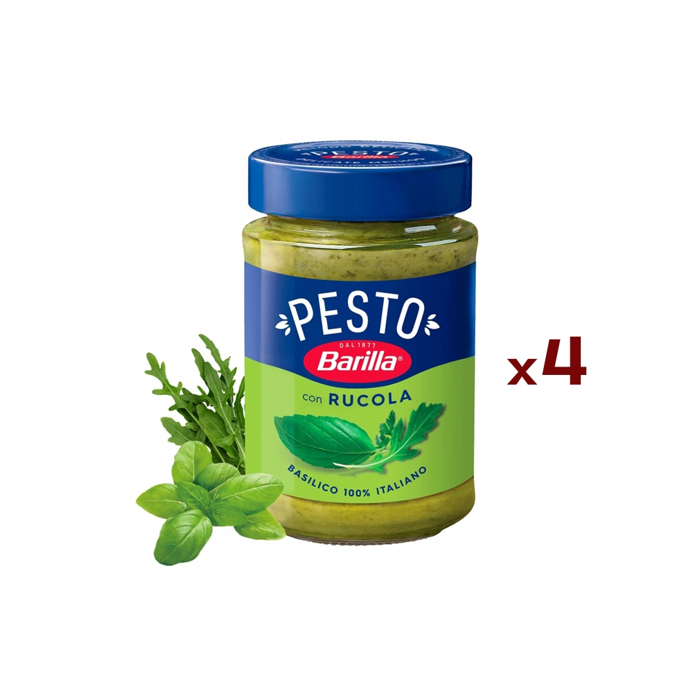 Соус песто Barilla i pesti alla genovese с базиликом и рукколой, 190 г х 4 шт