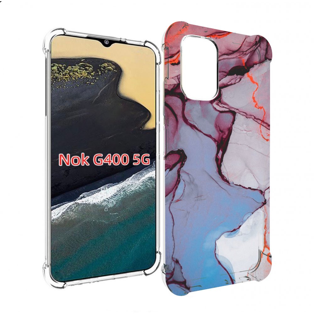 

Чехол MyPads мраморный рисунок для Nokia G400 5G, Прозрачный, Tocco