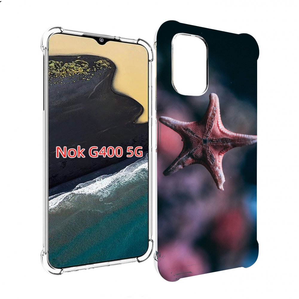 

Чехол MyPads морская-звезда---starfish для Nokia G400 5G, Прозрачный, Tocco
