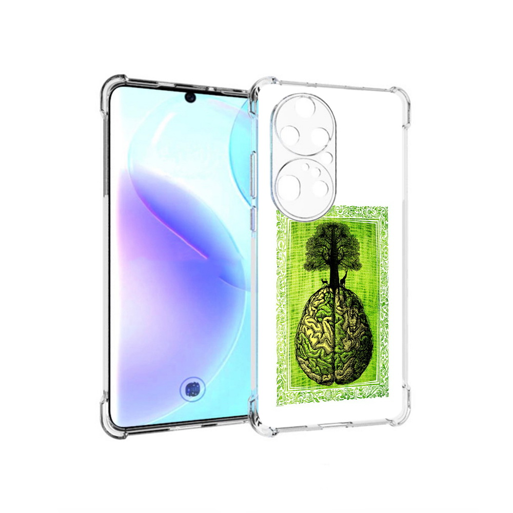 

Чехол MyPads Tocco для Huawei P50 Pro абстракция здоровый мозг, Прозрачный, Tocco