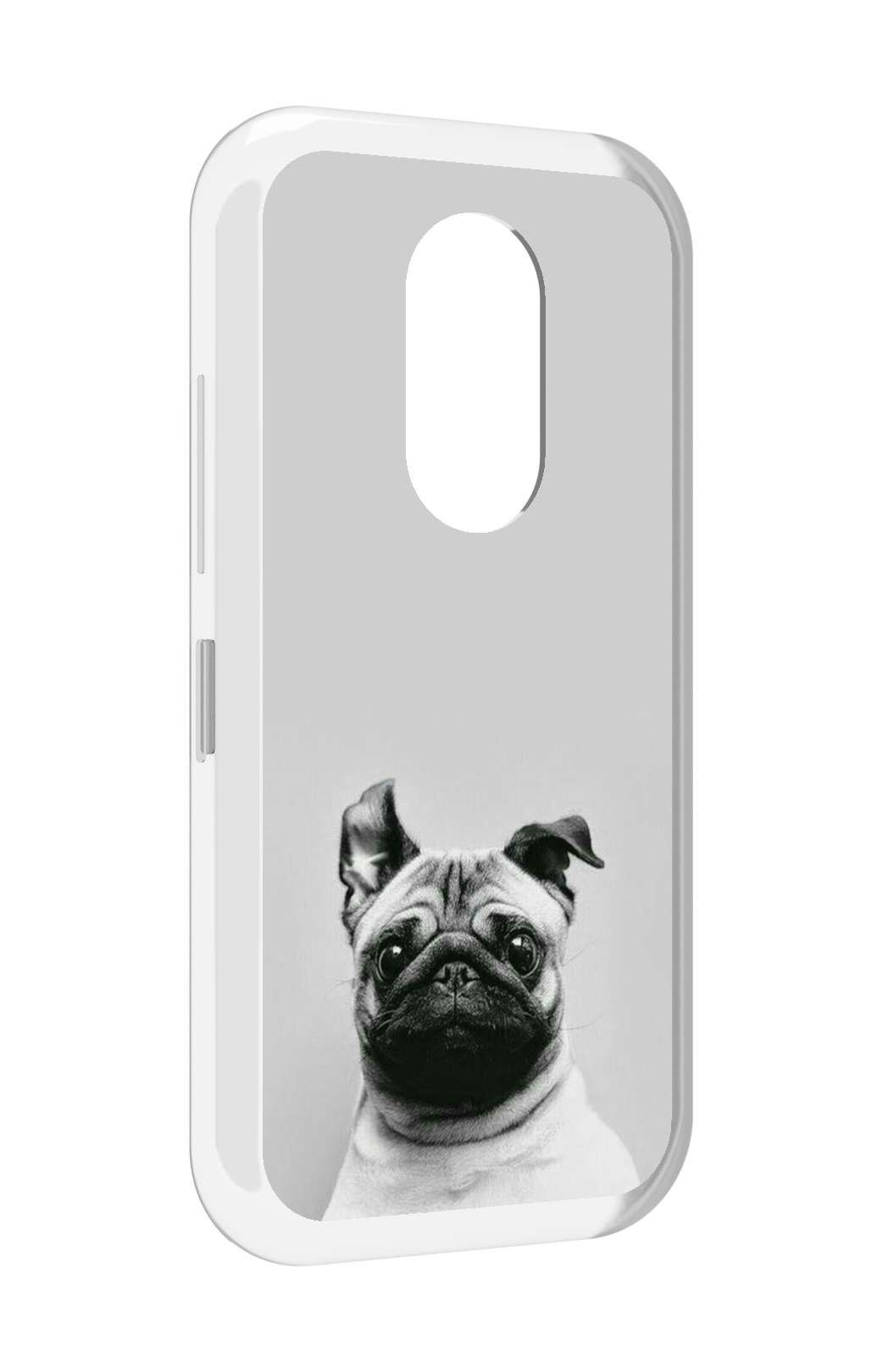 

Чехол MyPads мопс для Doogee S61 / S61 Pro, Прозрачный, Tocco