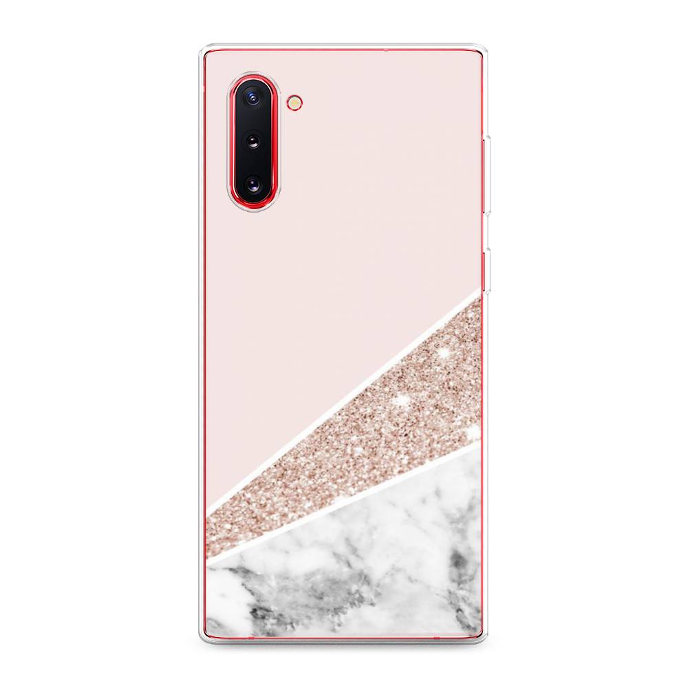 

Чехол на Samsung Galaxy Note 10 "Блестящий розовый мрамор", 28650-3