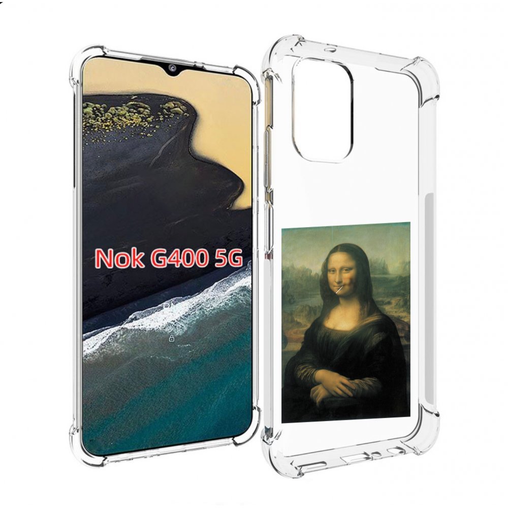 

Чехол MyPads монализа-с-чупачупсом для Nokia G400 5G, Прозрачный, Tocco