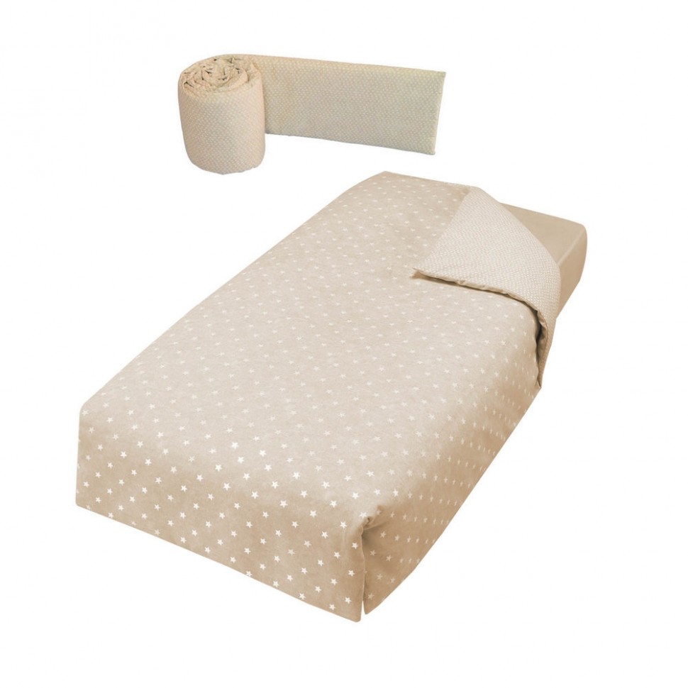 

Набор Micuna покрывало+борт 120*60 (Galaxy Beige TX-1650)
