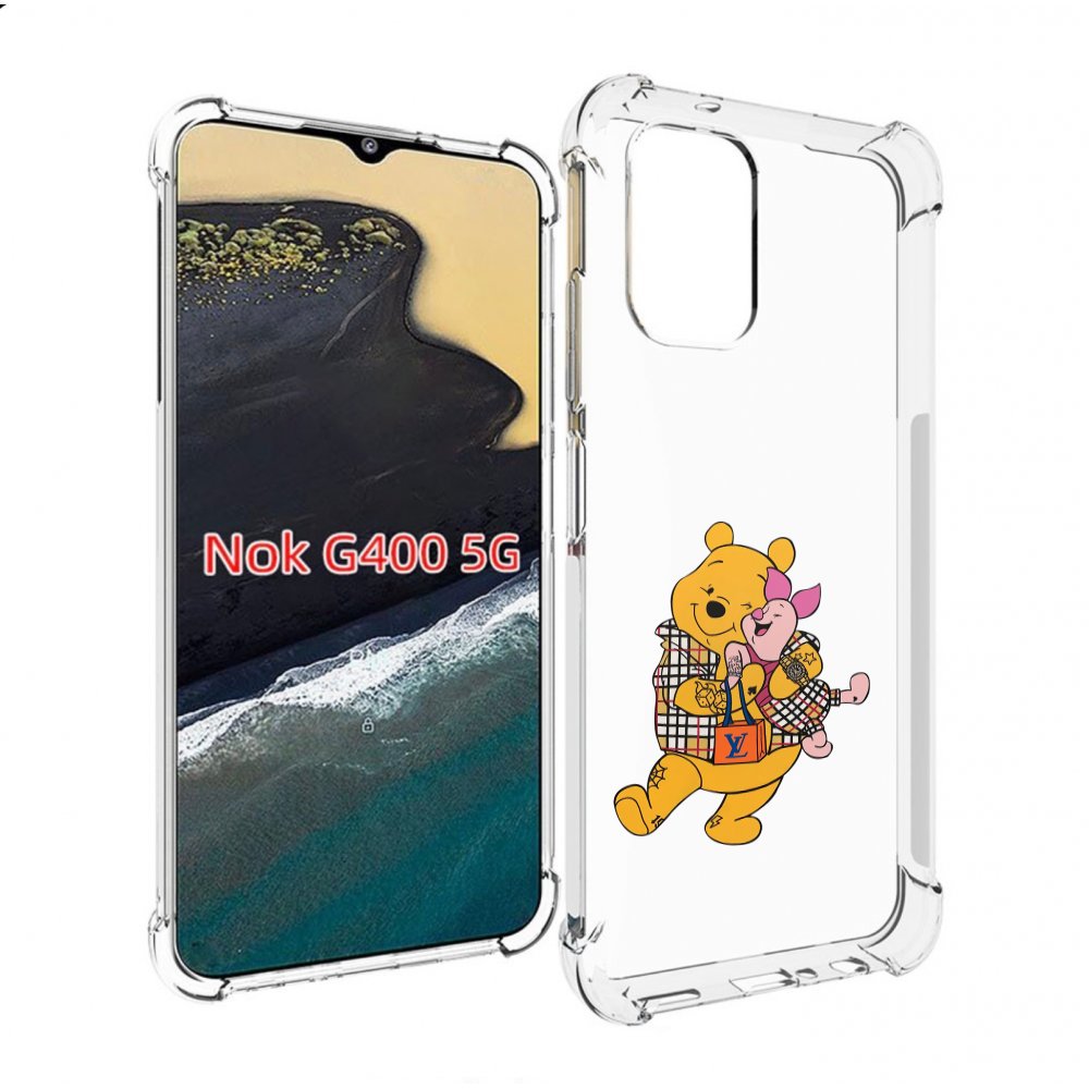 

Чехол MyPads модный-медведь-из-винни-пуха для Nokia G400 5G, Прозрачный, Tocco