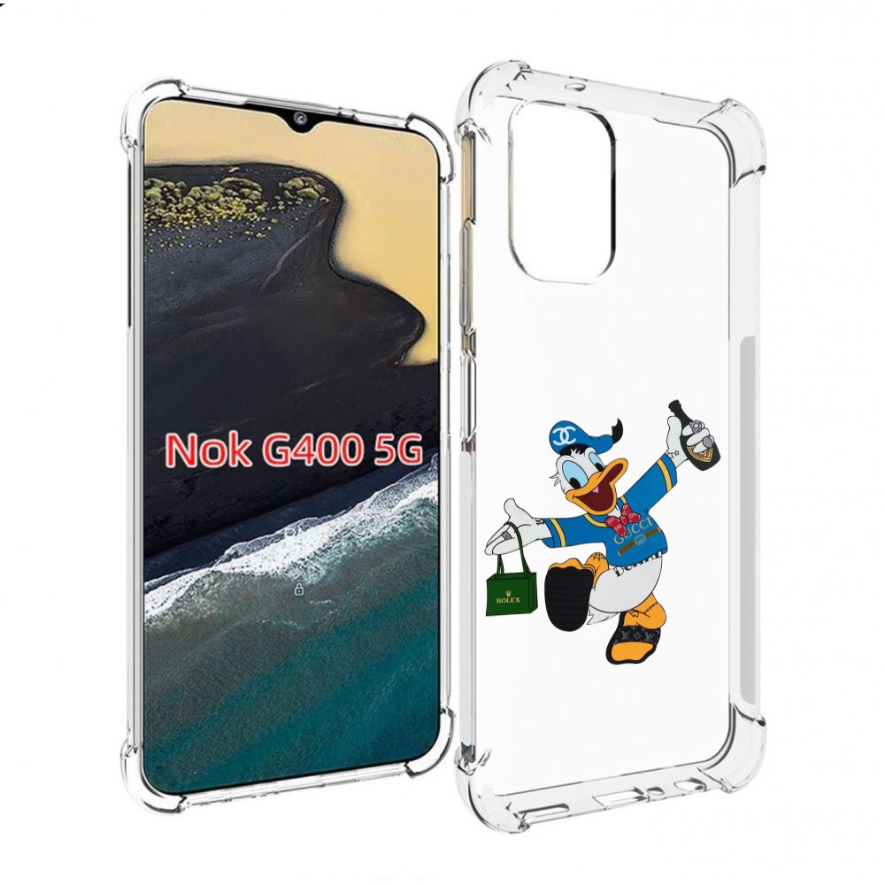 

Чехол MyPads модный-дональд-дак для Nokia G400 5G, Прозрачный, Tocco
