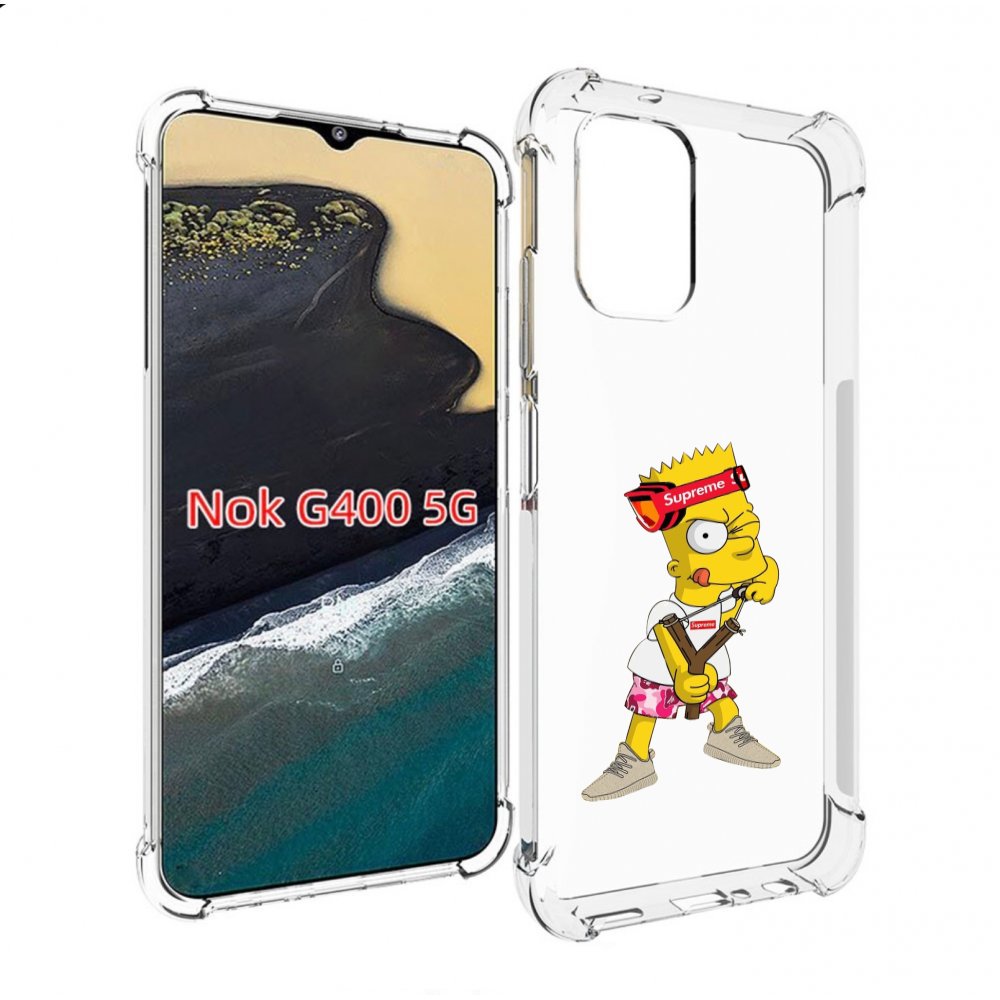 

Чехол MyPads модный-барт-симпсон для Nokia G400 5G, Прозрачный, Tocco