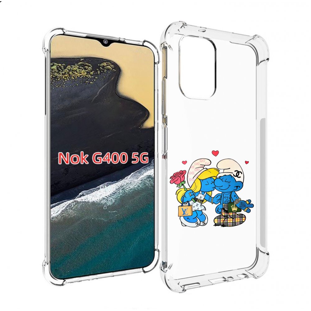 

Чехол MyPads модные-смурфики для Nokia G400 5G, Прозрачный, Tocco