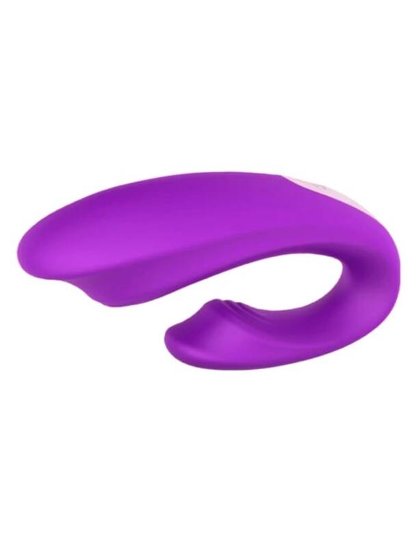 Вибратор Aibu со стимуляцией клитора с пультом ДУ, цвет фиолетовый