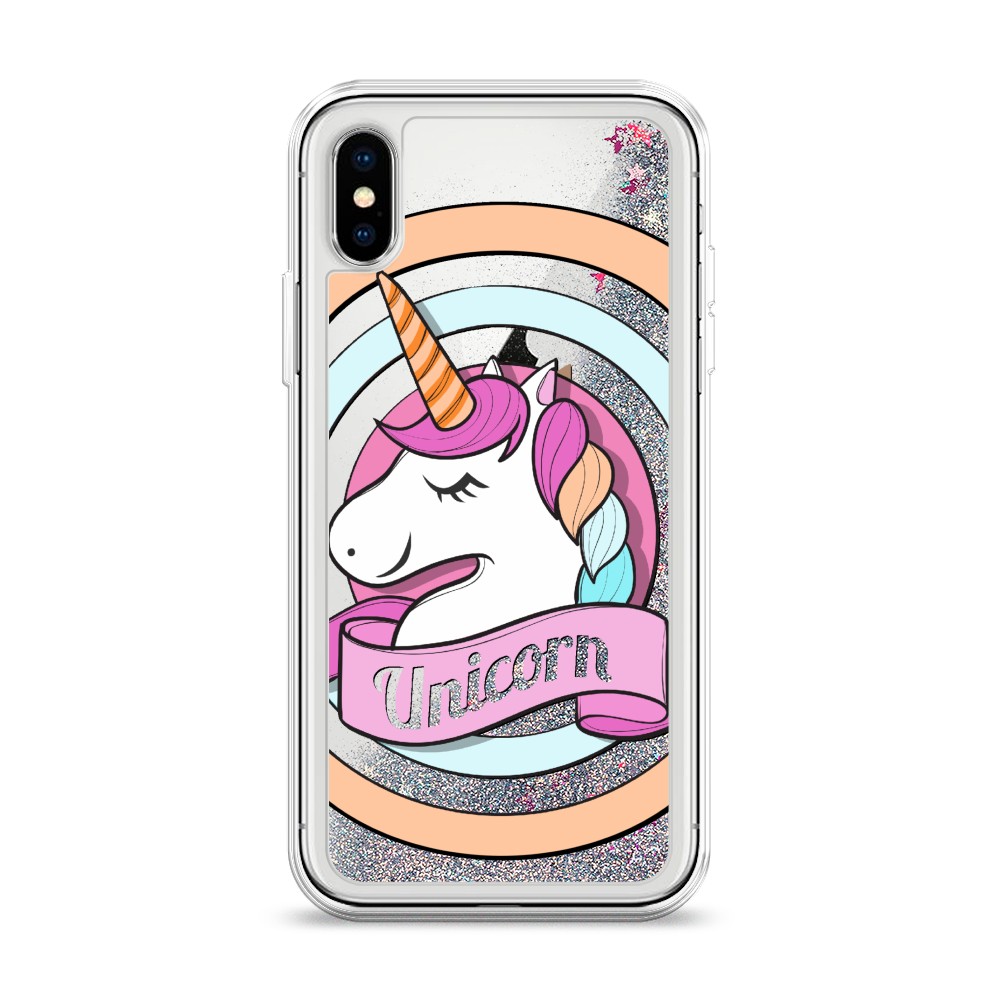 

Чехол Awog на Apple iPhone XS (10S) / Айфон XS (10S) "Unicorn зефирный", Разноцветный, 11891-1