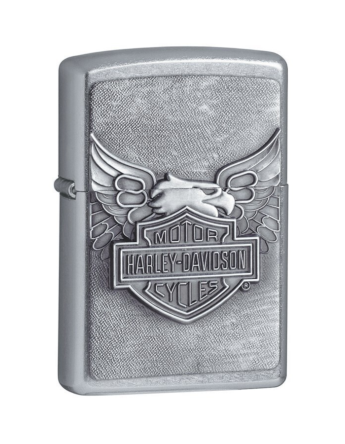 

Зажигалка ZIPPO Harley-Davidson®, с покрытием Street Chrome™, латунь/сталь, серебристая, Серебристый, Harley-Davidson®