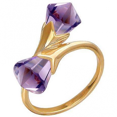 

Кольцо из красного золота с аметистом р. 16 Эстет 01К317889-1, 01К317889-1