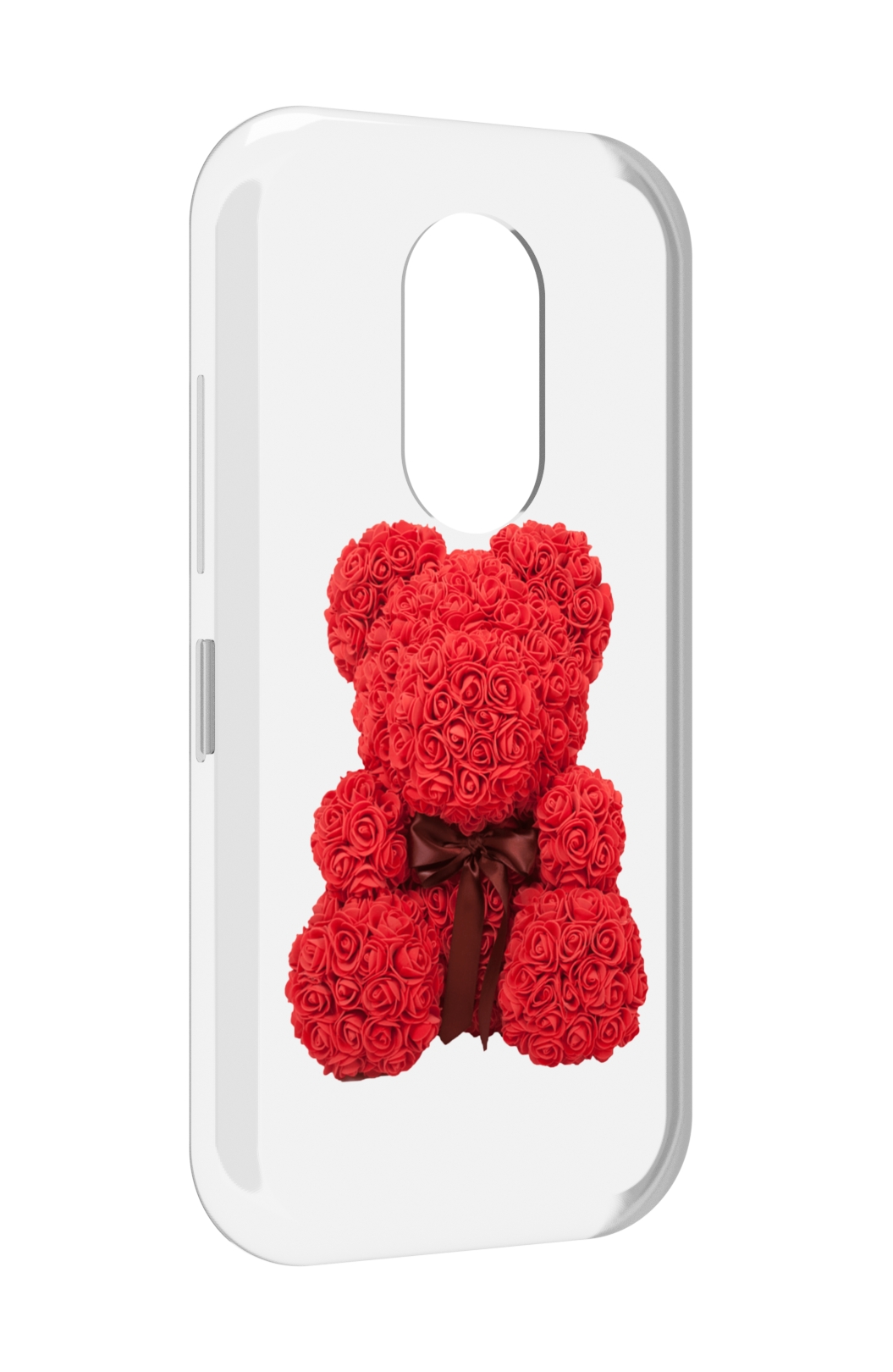 

Чехол MyPads мишка-из-розочек для Doogee S61 / S61 Pro, Прозрачный, Tocco