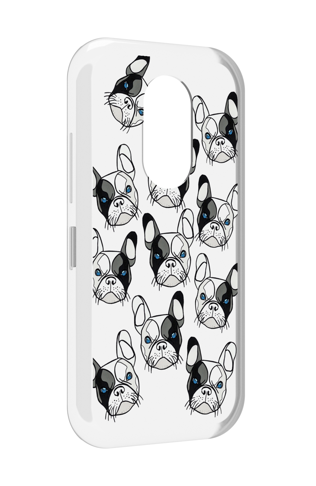 

Чехол MyPads мини-собачки-черно-белый для Doogee S61 / S61 Pro, Прозрачный, Tocco