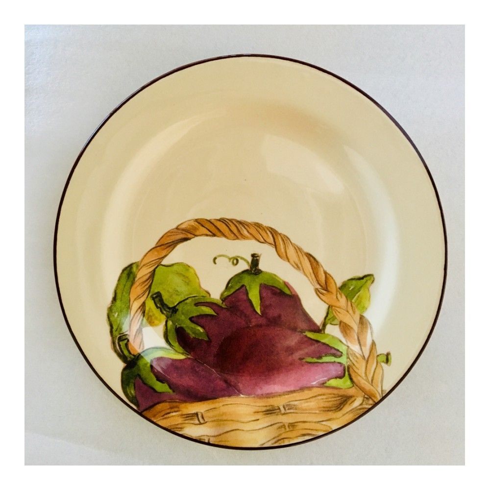 Тарелка обеденная Ceramiche Noi Aubergine, 28см, 180A