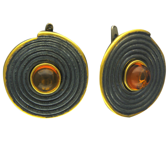 

Серьги женские из серебра Эстет 51С451044ПЧ, янтарь, 51С451044ПЧ