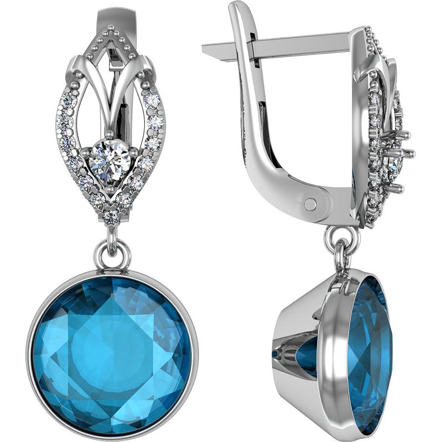 

Серьги женские из серебра ПРИВОЛЖСКИЙ ЮВЕЛИР 371081-FA11FA15, фианит, 371081-FA11FA15