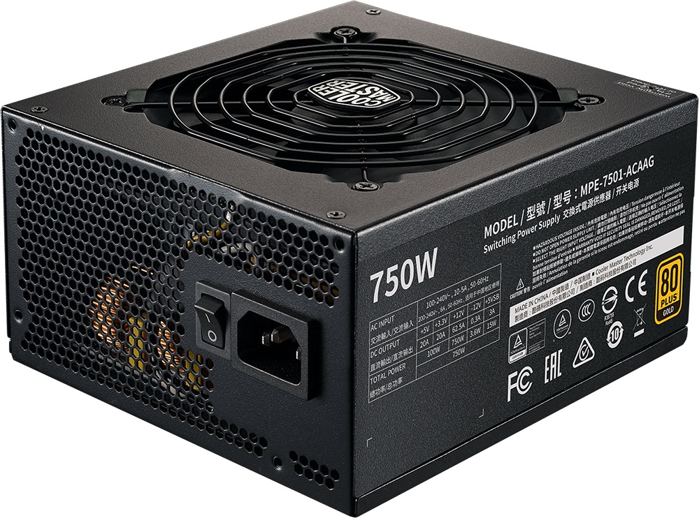 

Блок питания Cooler Master MWE Gold V2 750W 750W (MPE-7501-AFAAG-EU), MWE Gold V2 750W