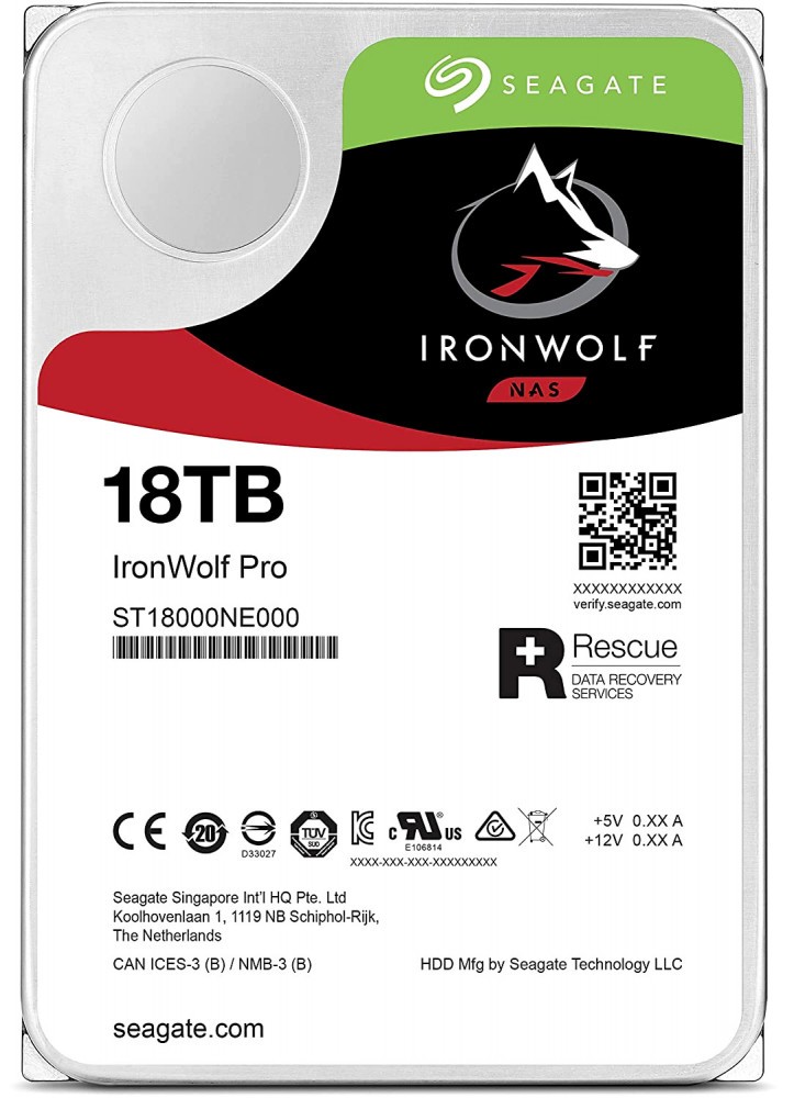 фото Внутренний жесткий диск seagate iron wolf pro 18tb (st18000ne000)
