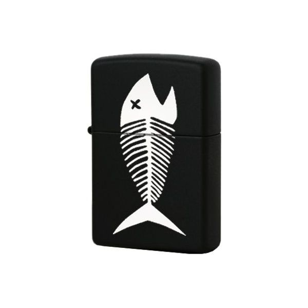 

Зажигалка Zippo Fish bones 218, Черный;белый, Fish bones 218