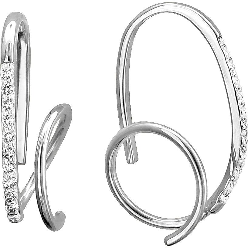 

Серьги женские из золота Эстет 01С1212622, фианит, 01С1212622