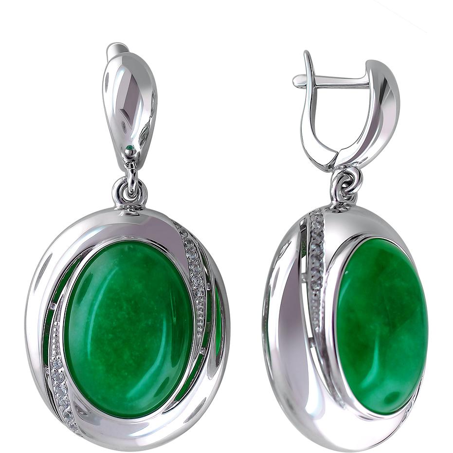 

Серьги женские из серебра Эстет С15С451497, сердолик/фианит, С15С451497