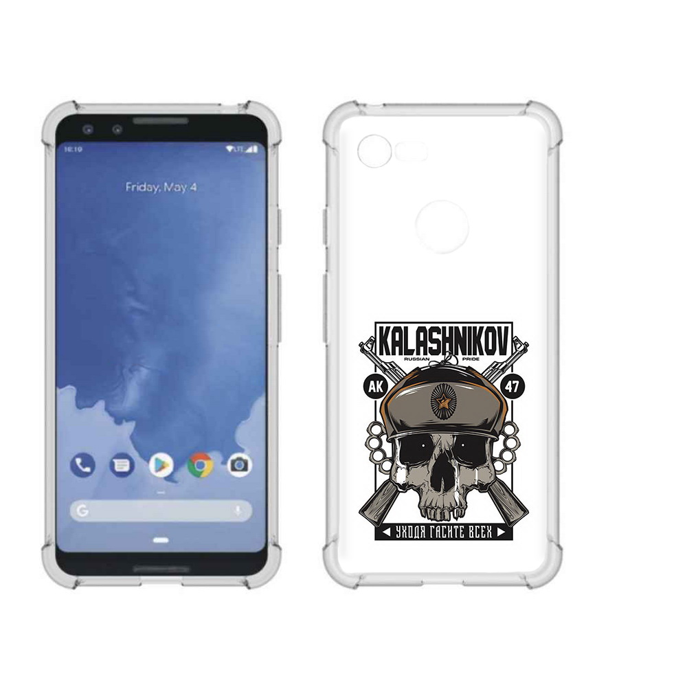 

Чехол MyPads Tocco для Google Pixel 3 Калашников, Прозрачный, Tocco