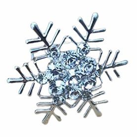 фото Кольцо для салфетки vittoria снежинка 45 х 38 мм алюминиевое