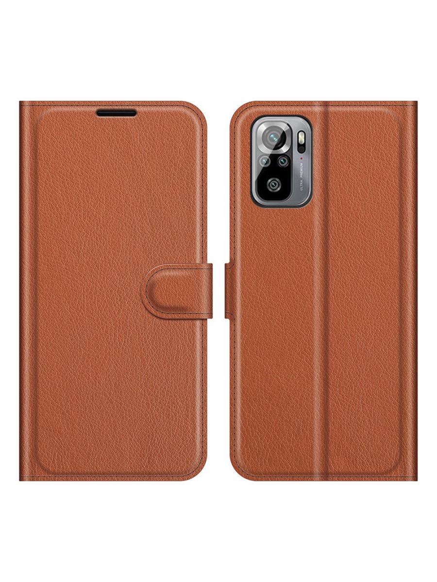 

Brodef Wallet Чехол книжка кошелек для Xiaomi Redmi Note 10 красный