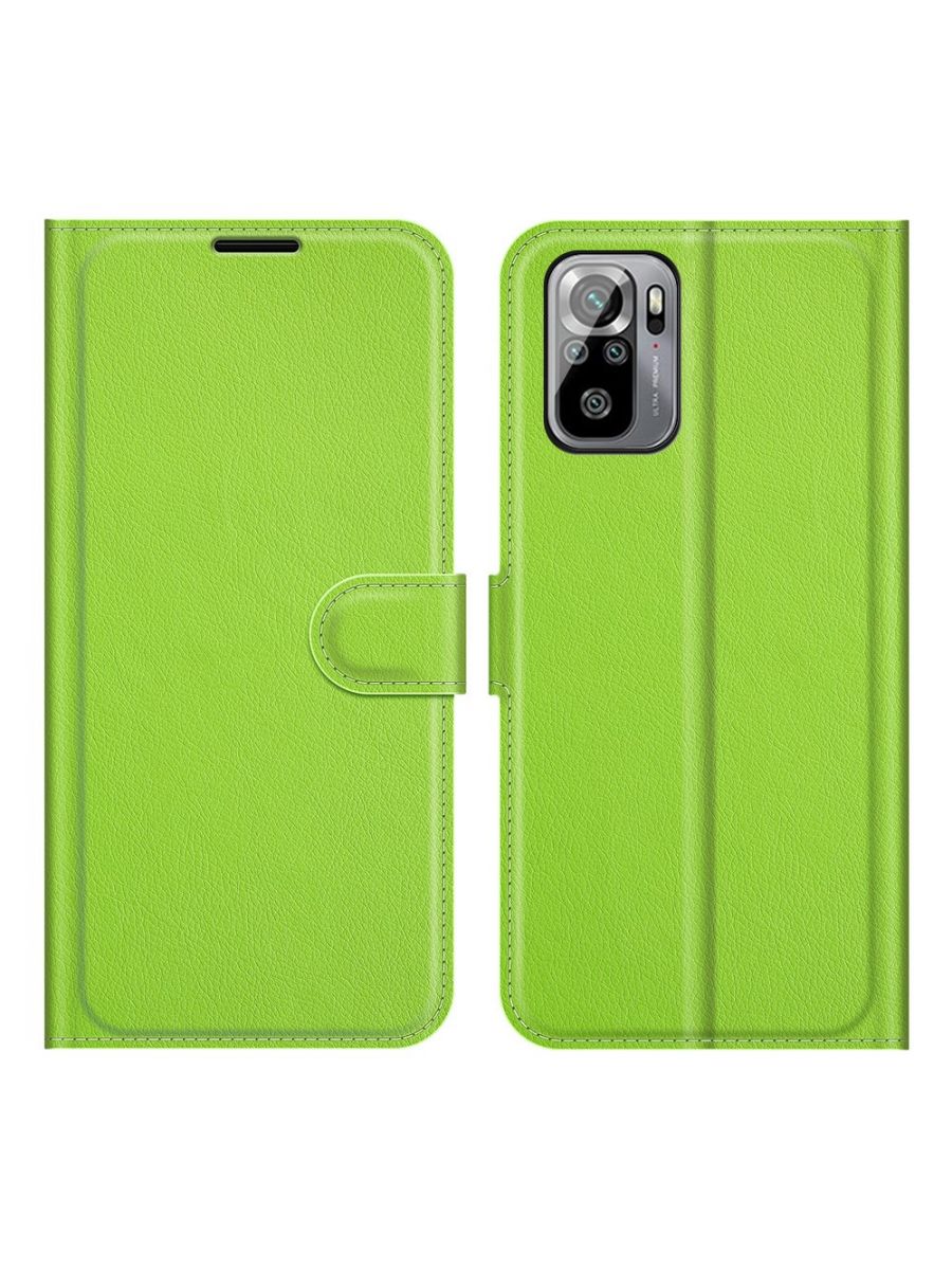 

Brodef Wallet Чехол книжка кошелек для Xiaomi Redmi Note 10 коричневый