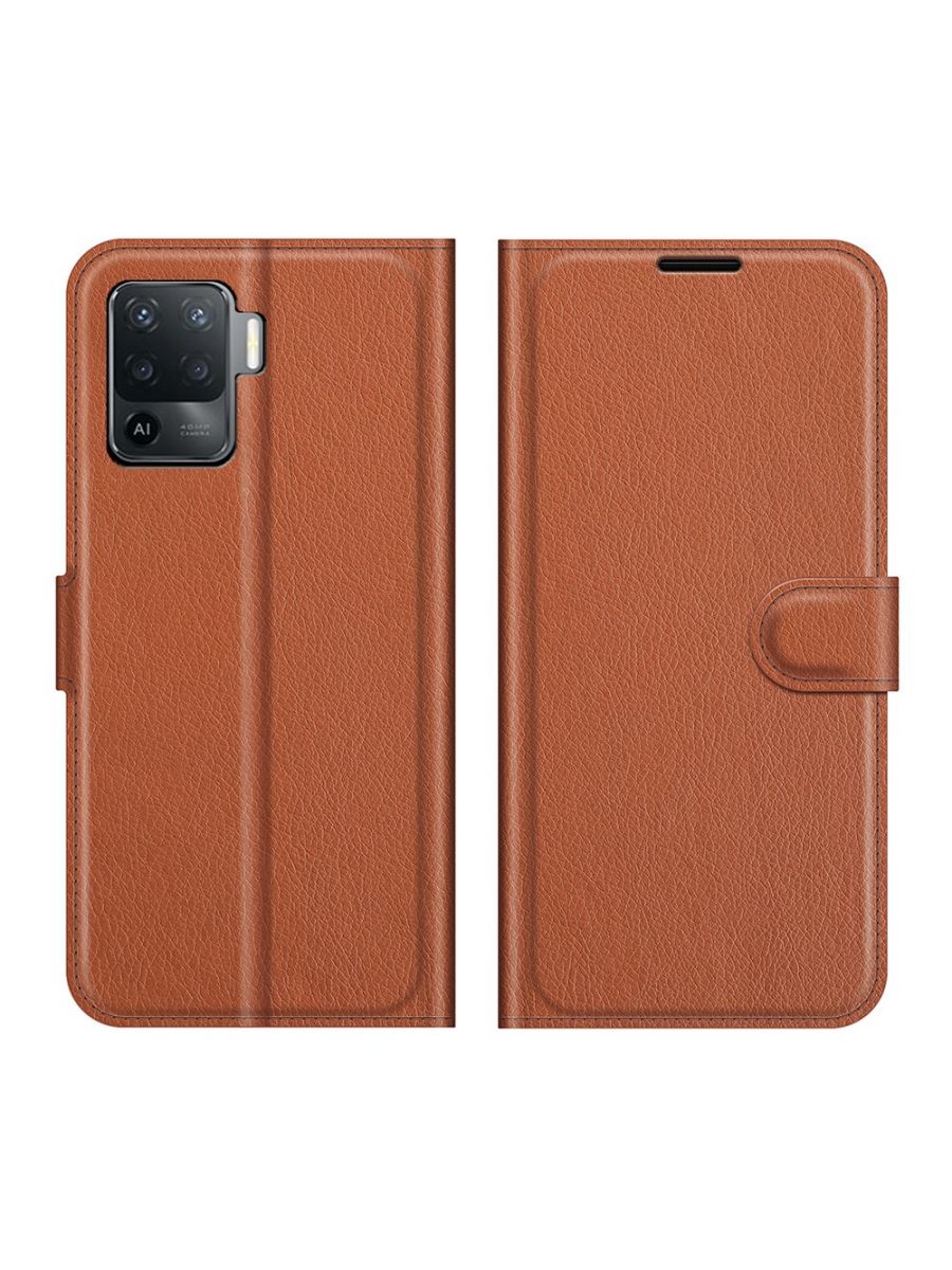 

Brodef Wallet Чехол книжка кошелек для Oppo Reno 5 Lite красный