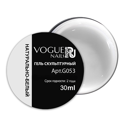 

Скульптурный гель Vogue Nails, натурально-белый, 30 мл