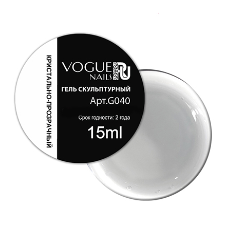 

Скульптурный гель Vogue Nails, кристально-прозрачный, 15 мл