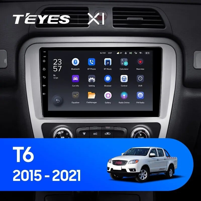 Штатная магнитола Teyes X1 4G 232 JAC T6 2015-2021 2580000₽