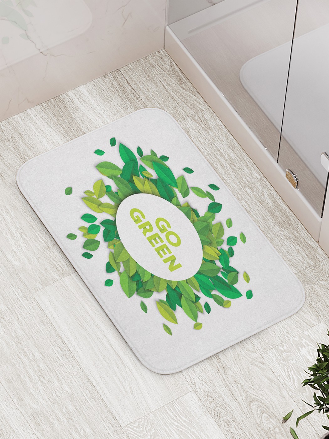 

bath_67101 Коврик противоскользящий для ванной, сауны, бассейна, 77х52 см