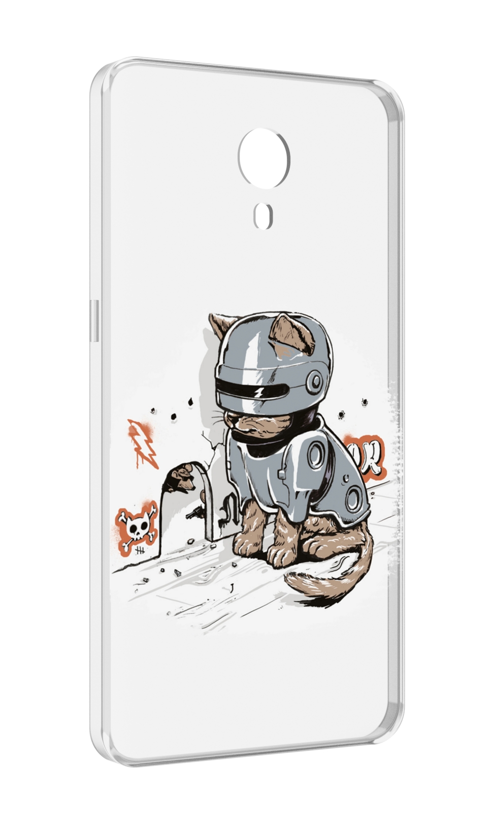 

Чехол MyPads Грозный кот для Meizu M3 Note, Прозрачный, Tocco