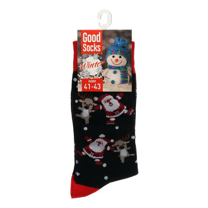 

Носки мужские Good Socks черные 41-43, Черный