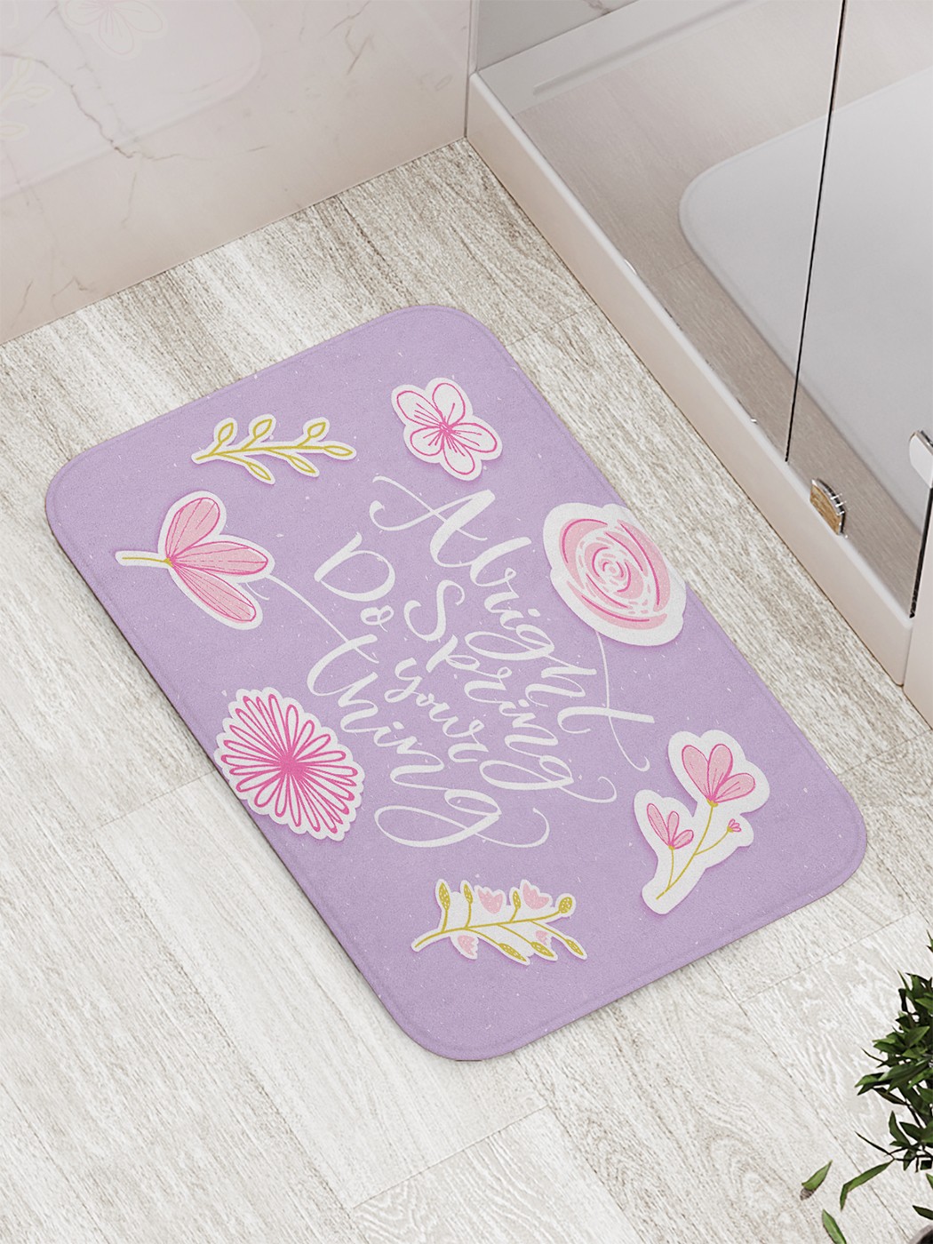

bath_67096 Коврик противоскользящий для ванной, сауны, бассейна, 77х52 см