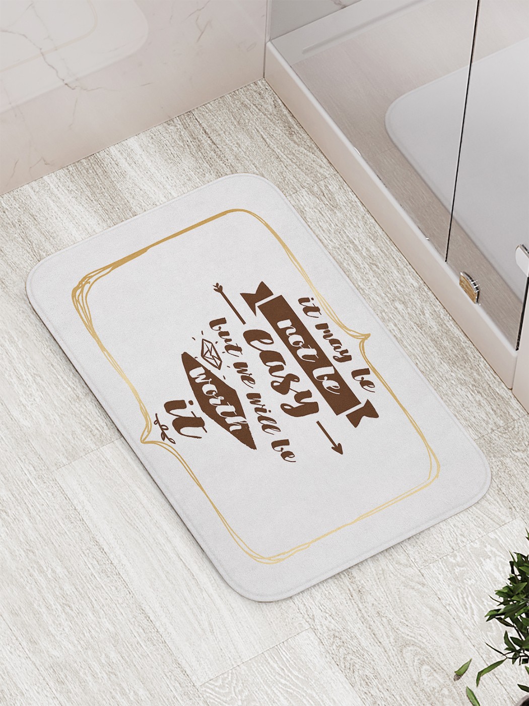 

bath_67094 Коврик противоскользящий для ванной, сауны, бассейна, 77х52 см