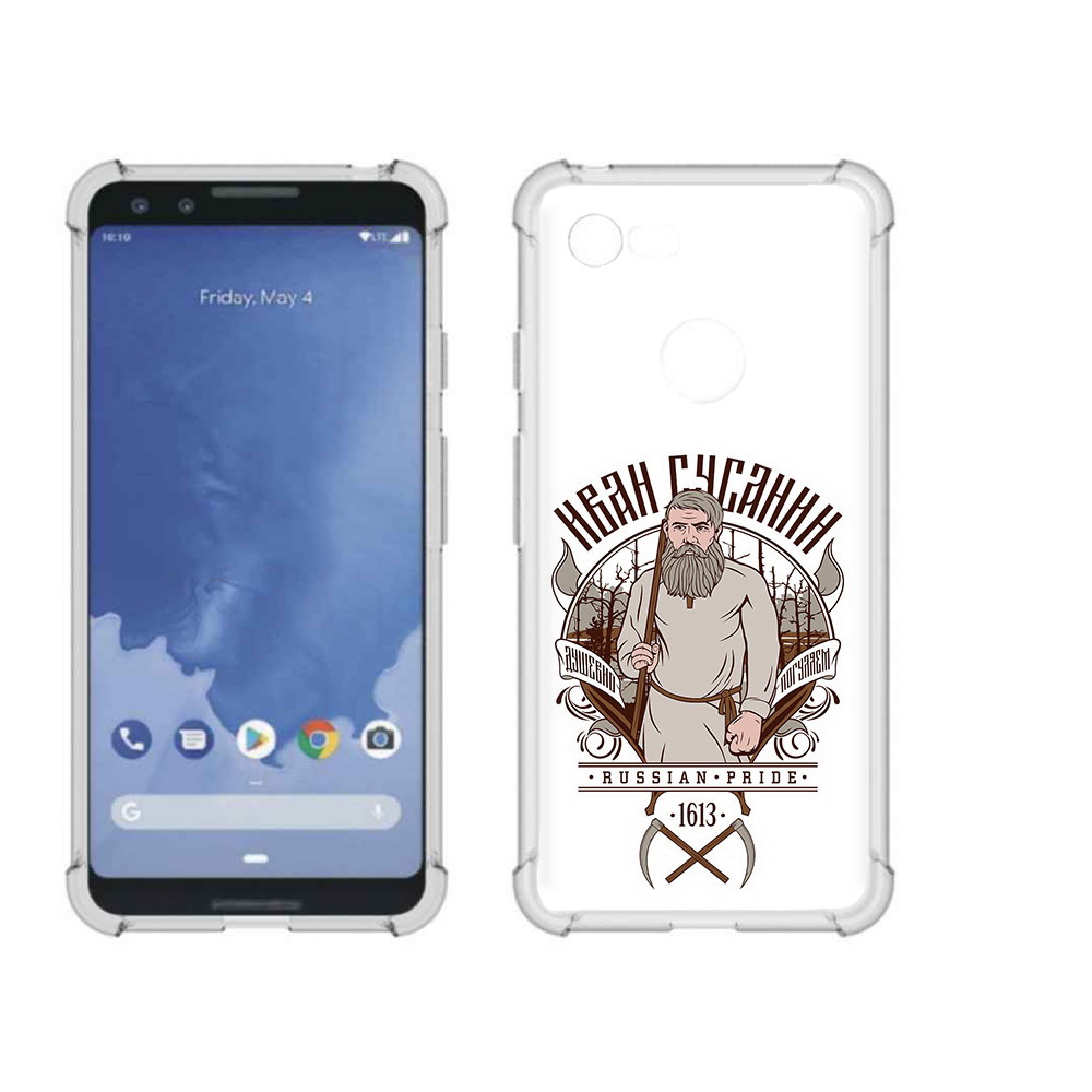

Чехол MyPads Tocco для Google Pixel 3 Иван Сусанин, Прозрачный, Tocco