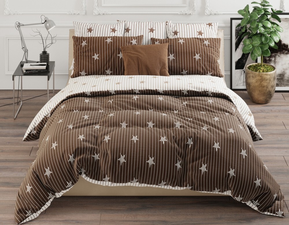 

BR-35 Комплект постельного белья Евро, Бязь Звезды неба