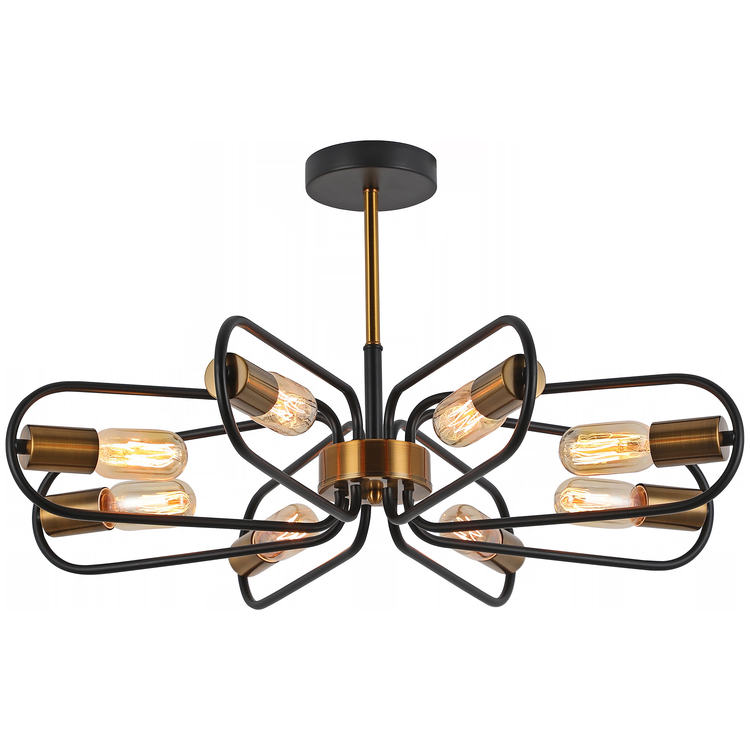 

Люстра потолочная illumico IL8253-8COU-79 BK GD, IL8253-8COU-79 BK GD
