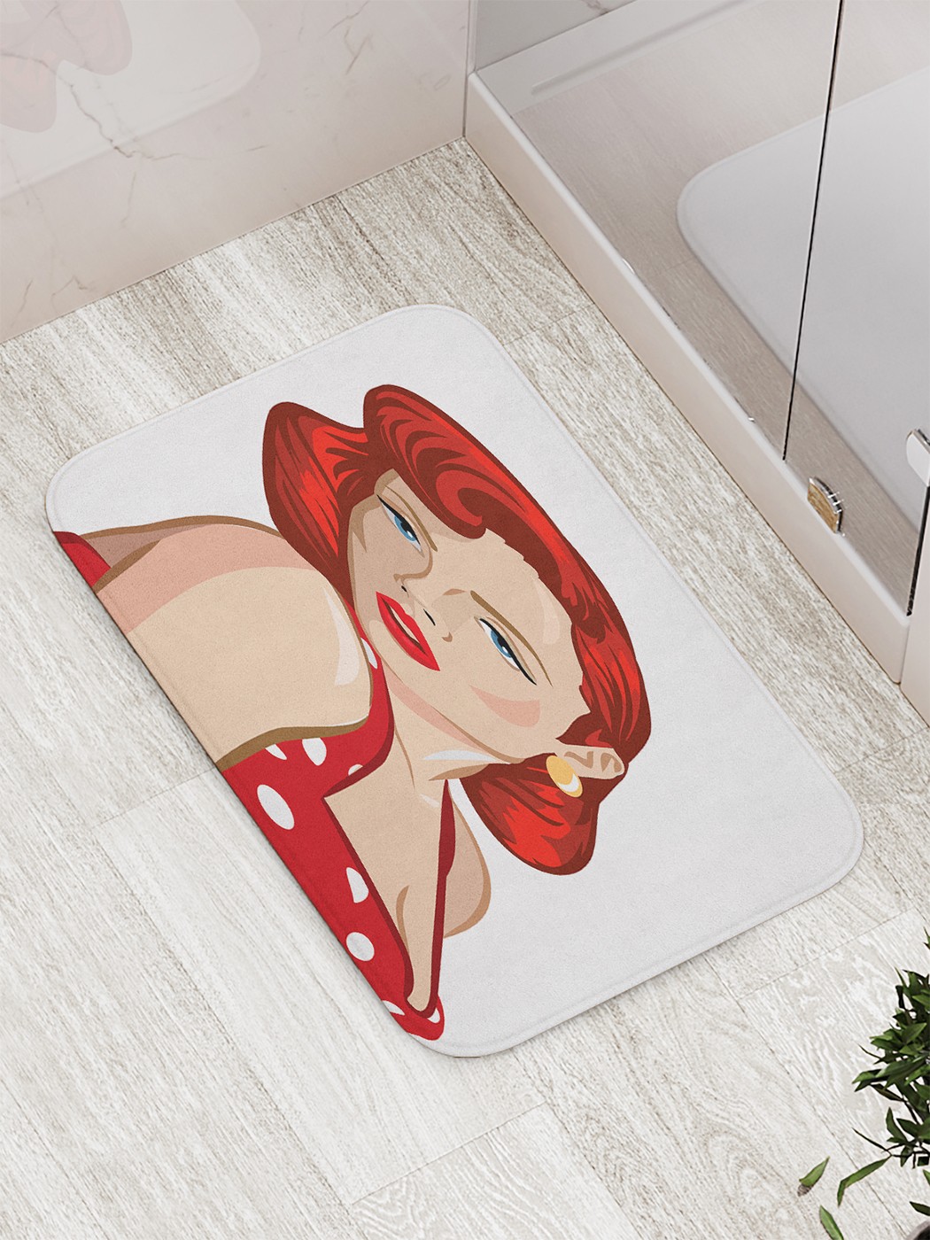 

bath_66975 Коврик противоскользящий для ванной, сауны, бассейна, 77х52 см