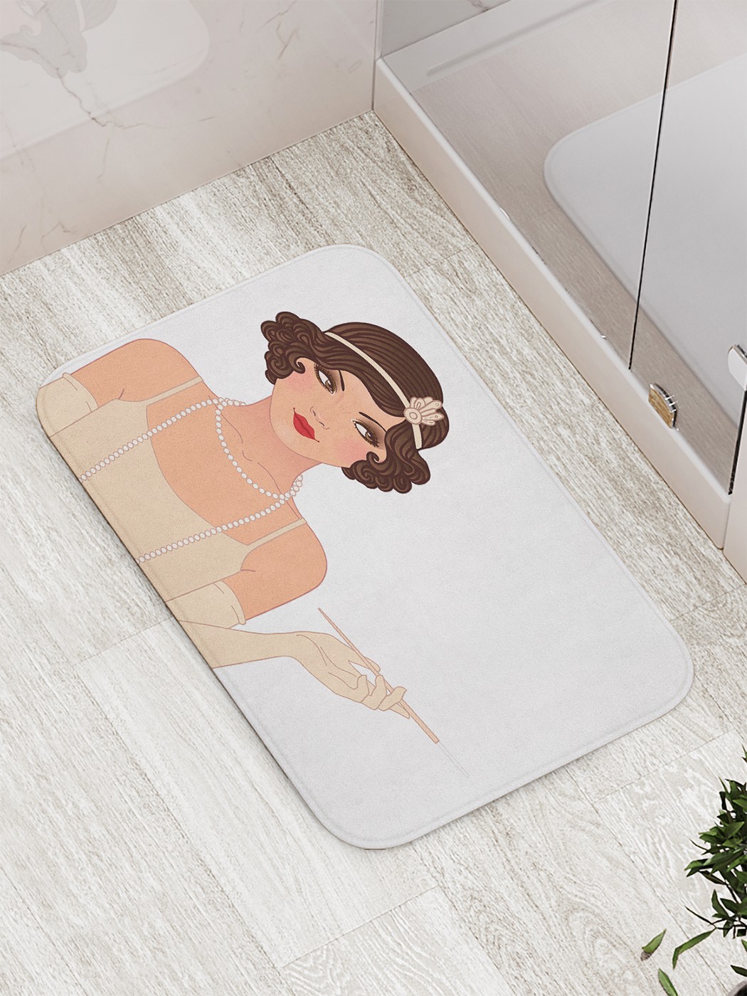 

bath_66958 Коврик противоскользящий для ванной, сауны, бассейна, 77х52 см