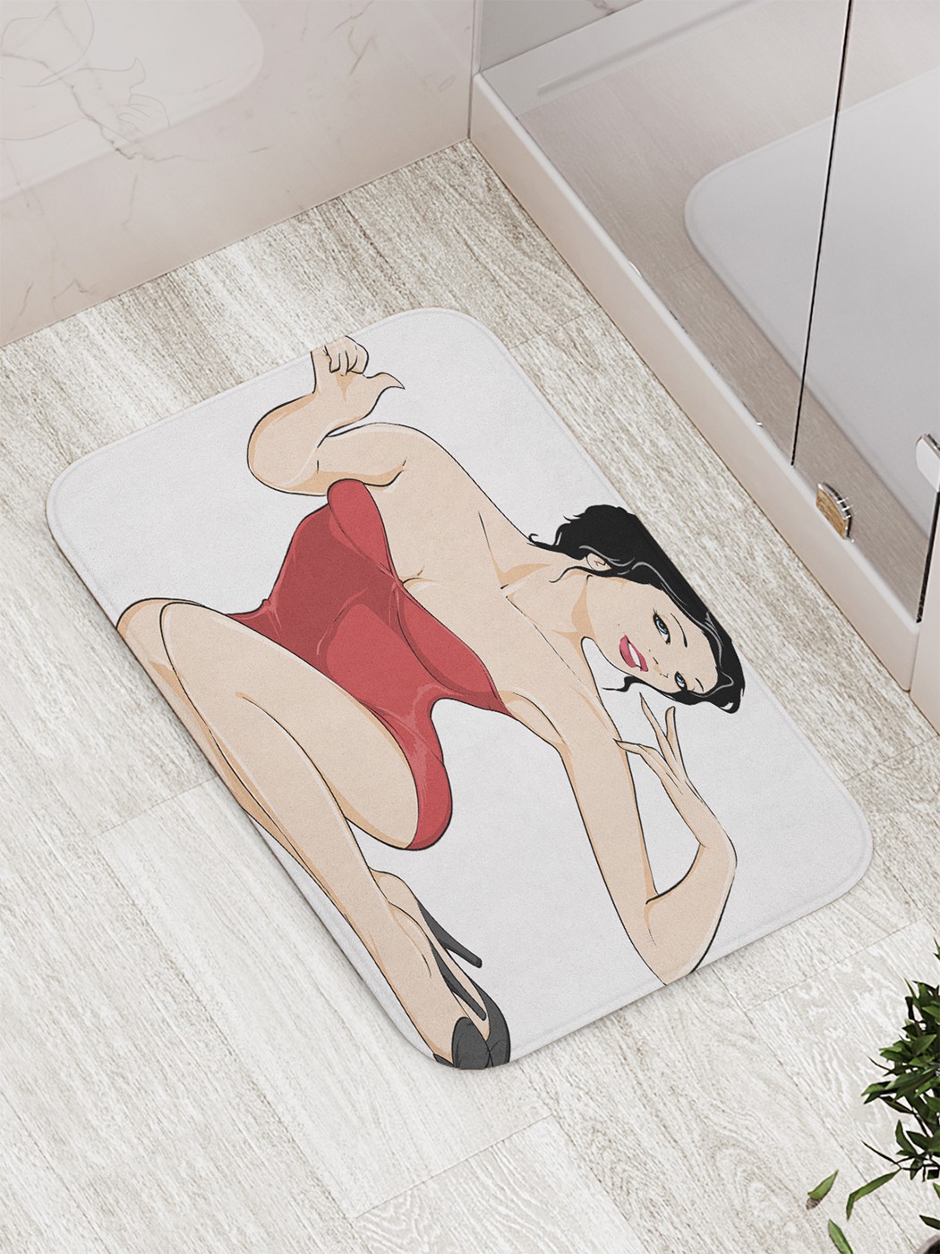 

bath_66950 Коврик противоскользящий для ванной, сауны, бассейна, 77х52 см